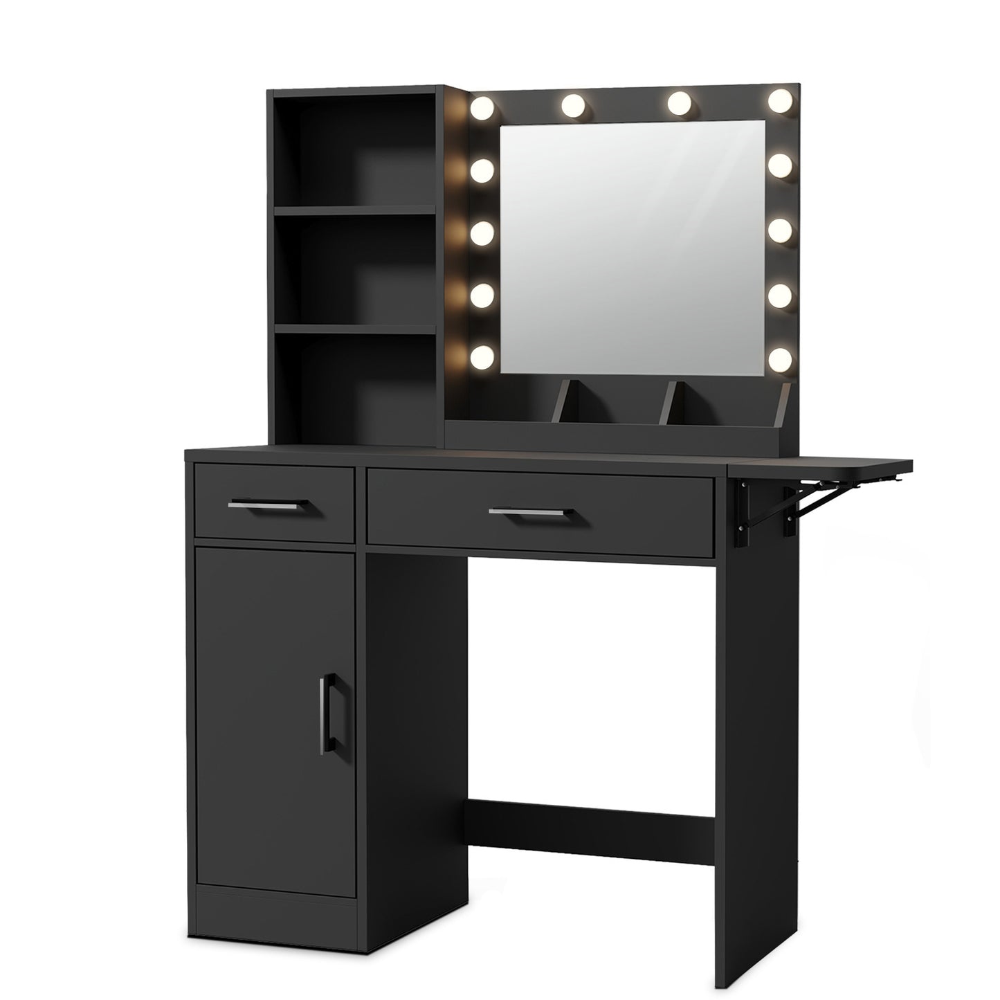 Makeup Vanity Desk with LED Lighted Mirror